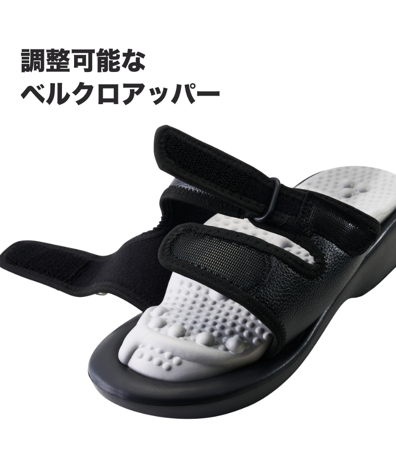 調整可能なベルクロアッパー